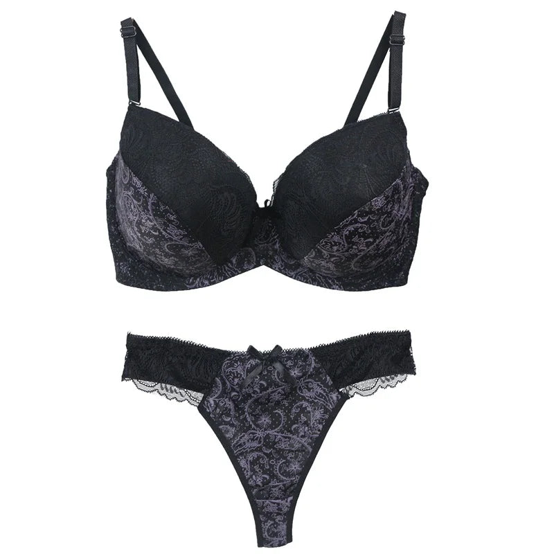 nouveau ensemble de soutiens-gorge pour femmes Sexy grande taille Lingerie féminine dentelle brodée