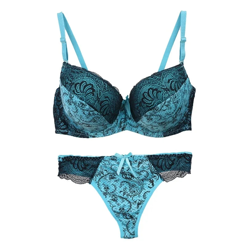 nouveau ensemble de soutiens-gorge pour femmes Sexy grande taille Lingerie féminine dentelle brodée